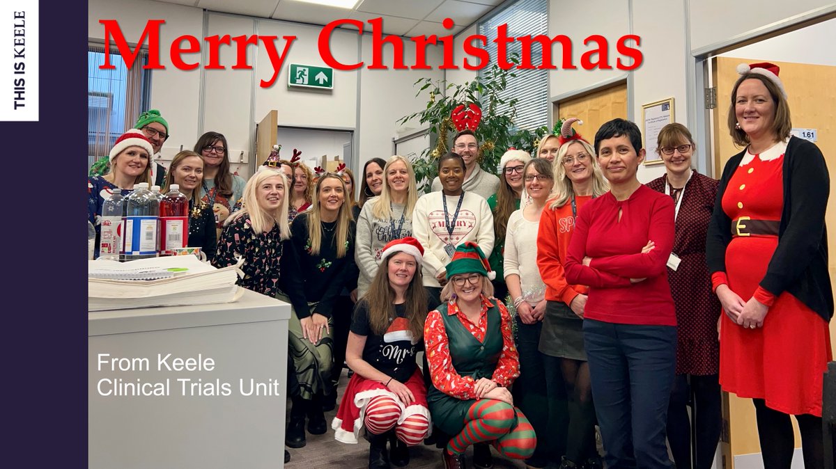 🎄Earlier this week we held our annual office get together where we celebrated the work done by our Working Groups. These groups are the beating heart of our #CTU helping us to develop our processes and be at the cutting edge of #clincaltrials

⛄️Merry Christmas from us to you🎅