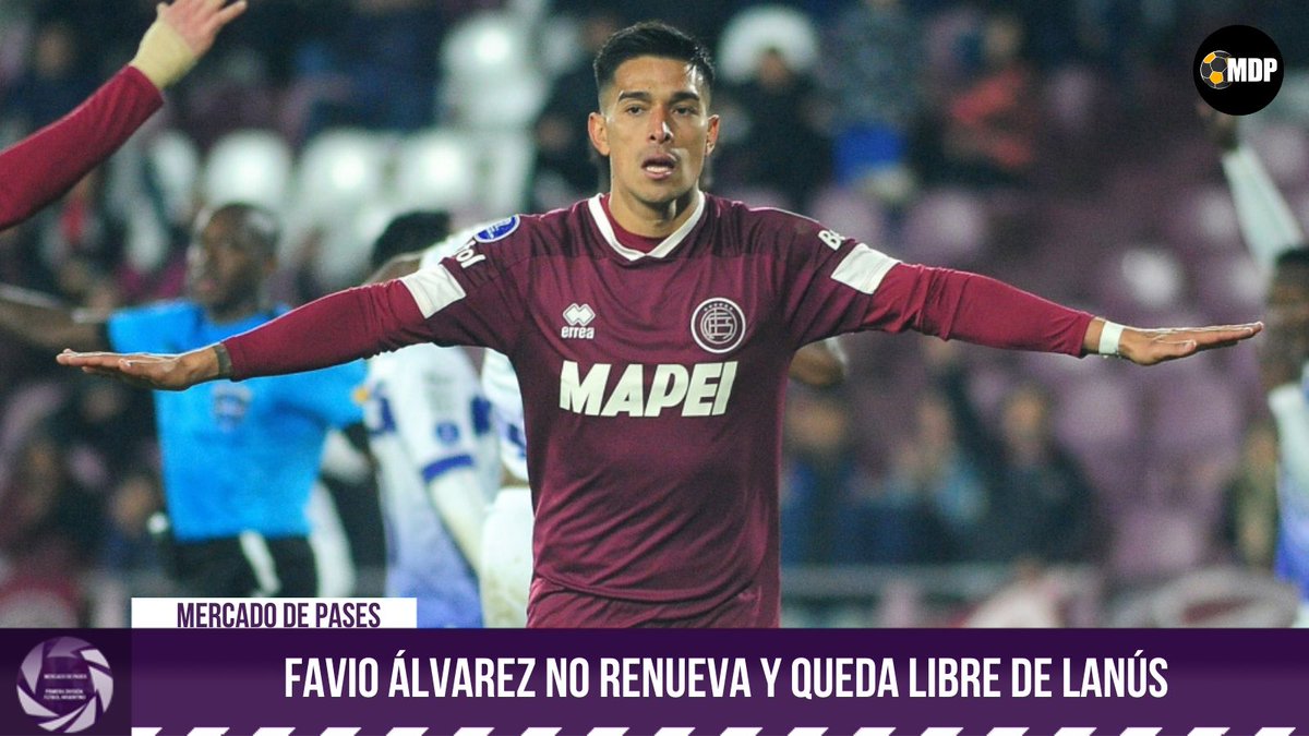 MDePasesArg's tweet photo. #MercadoDePases | 🚨 Favio Álvarez quedó LIBRE de #Lanus. El volante de 31 años finalizó su contrato con el Granate y no se lo renovarán. https://t.co/M310DQGBc9
