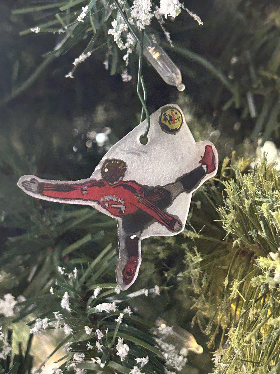 TylerTremps's tweet photo. @agarnacho7 @ManUtd A goal so good I had to hang it on the tree! 😁🎄Merry Christmas from a United Fan for life from the USA! #PuskasAward2024 #Garnacho #ManchesterUnited https://t.co/P5iwXoSsDO
