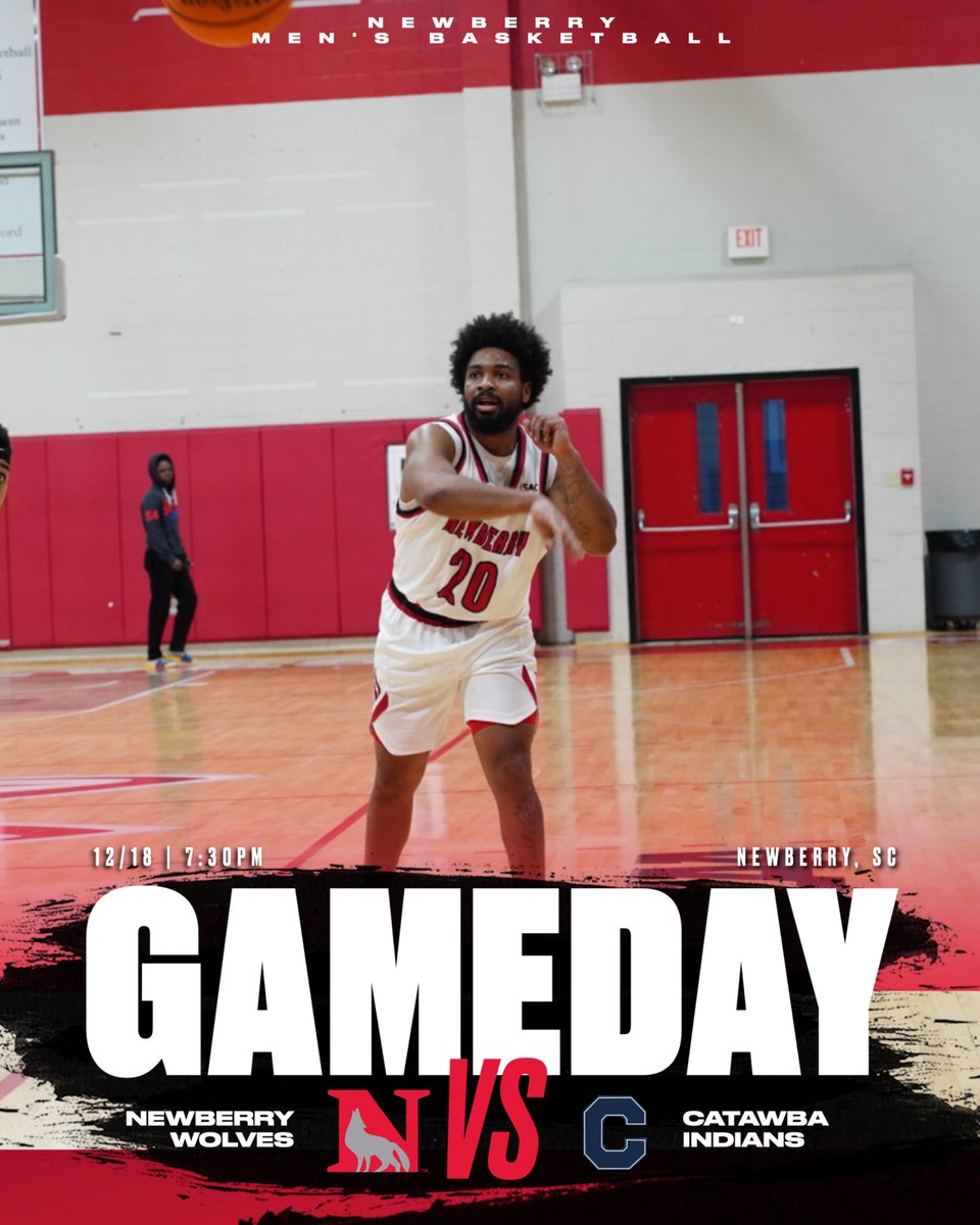 Newberry Wolves (@newberrysports) on Twitter photo Time to ball out 🔥🏀 <a href="/NewberryMBB/">Newberry College Men’s Basketball</a>
#theberry #gowolves
🆚<a href="/CatawbaIndians/">Catawba College Athletics</a>
📍Newberry, SC (Eleazer Arena)
📊 shorturl.at/6vSeh
🎥 shorturl.at/knXGp
📻 shorturl.at/7kxTb Time to ball out 🔥🏀 <a href="/NewberryMBB/">Newberry College Men’s Basketball</a>
#theberry #gowolves
🆚<a href="/CatawbaIndians/">Catawba College Athletics</a>
📍Newberry, SC (Eleazer Arena)
📊 shorturl.at/6vSeh
🎥 shorturl.at/knXGp
📻 shorturl.at/7kxTb