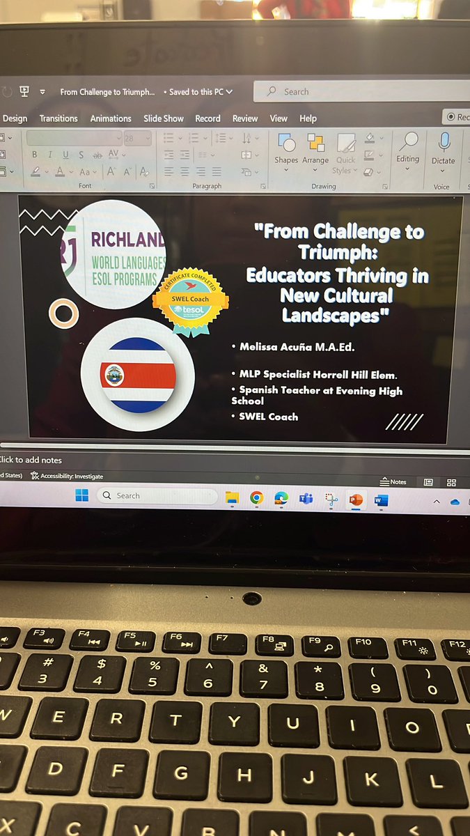 mrsacuna_cr's tweet photo. Conference for international teachers I love @RichlandOne and @HHESEagles proud of being an eagle 🦅 and #teamoneoneteam. Representing my school and district . https://t.co/WmF9TSLufU