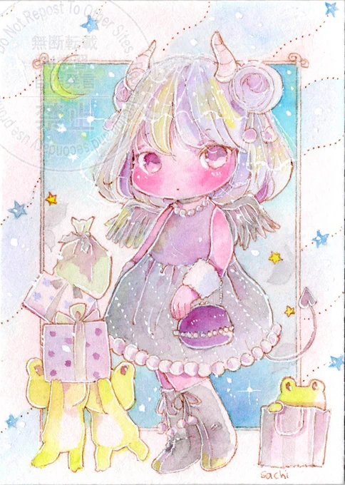 おはようございます雪がちらついてました『天使・悪魔展2024』2日目ですひんやり神秘的な空気が似合う展示よかったらお立ち寄りくださいね固定に展示情報のポストあります『あのこが来るの』わたしたくさん、たくさんいっしょに楽しむんだわずっとこの日を待っていたの 