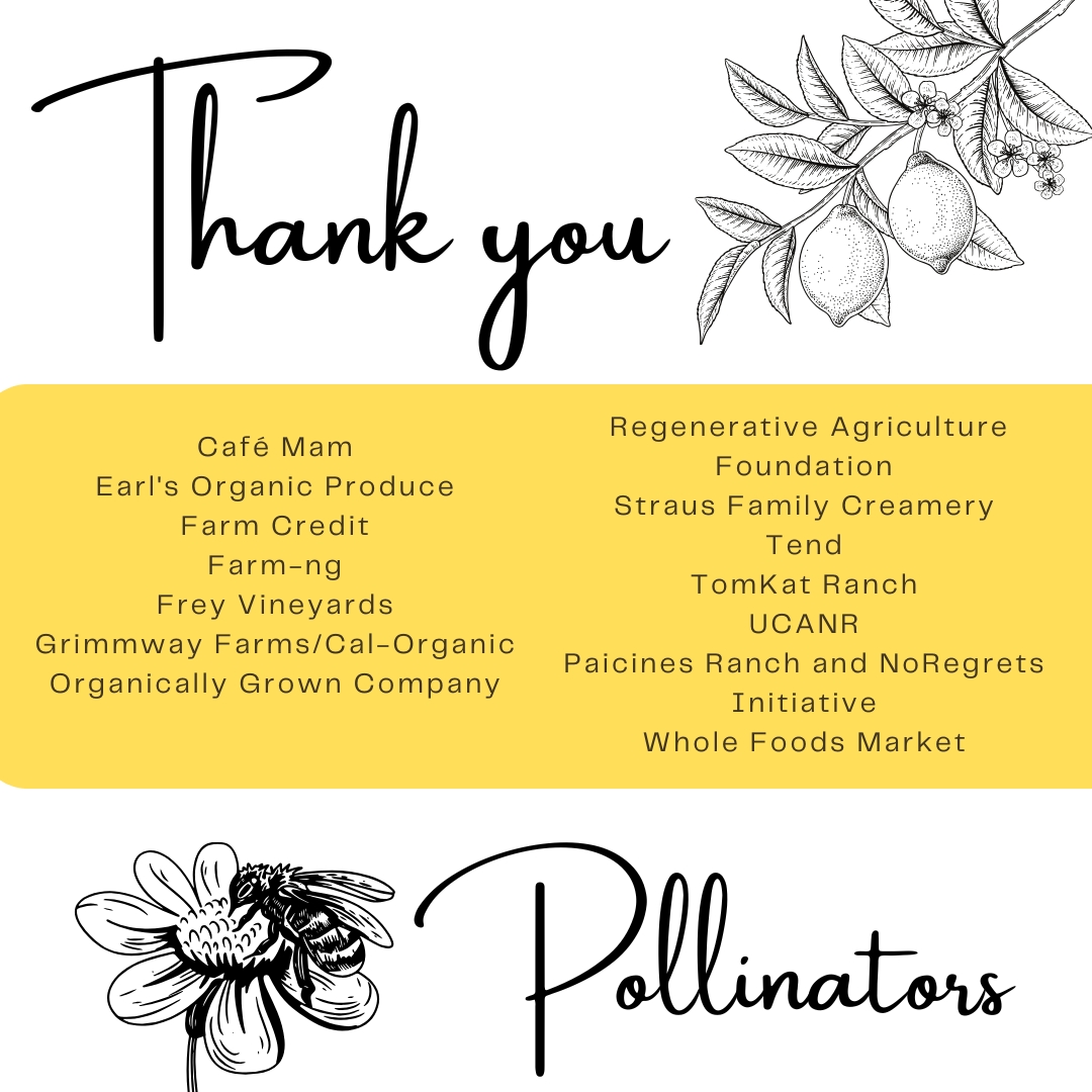 We are grateful for all of our Pollinator
Sponsors! The 45th Annual EcoFarm Conference is
made possible through the generous support of our
sponsors. Register today for the conference at
ecofarm.regfox.com/ecofarm-annual…!