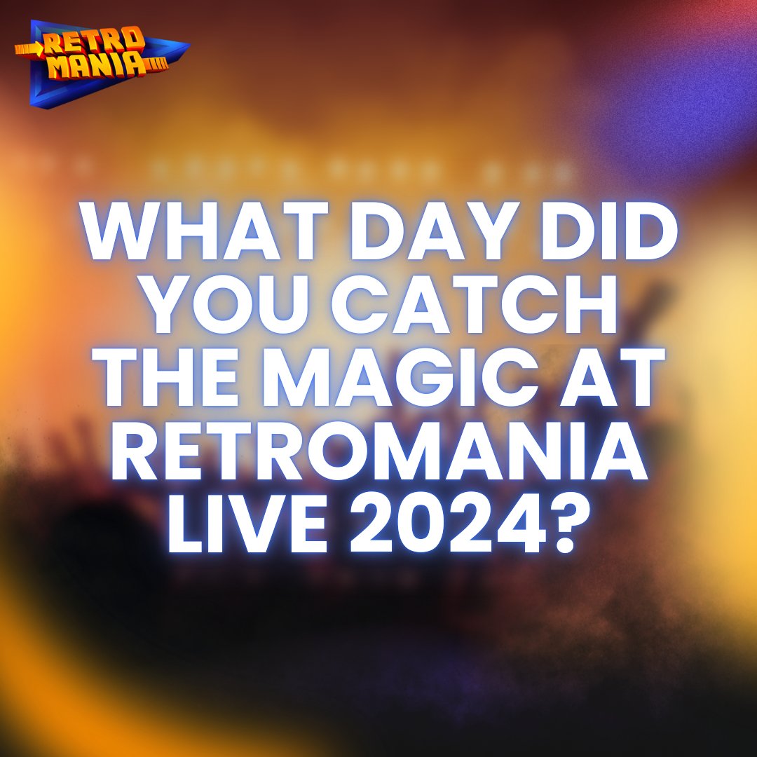 What day did you catch the magic at Retromania Live 2024? 🎸✨ Drop your day and favorite performance below! 🎶🔥
