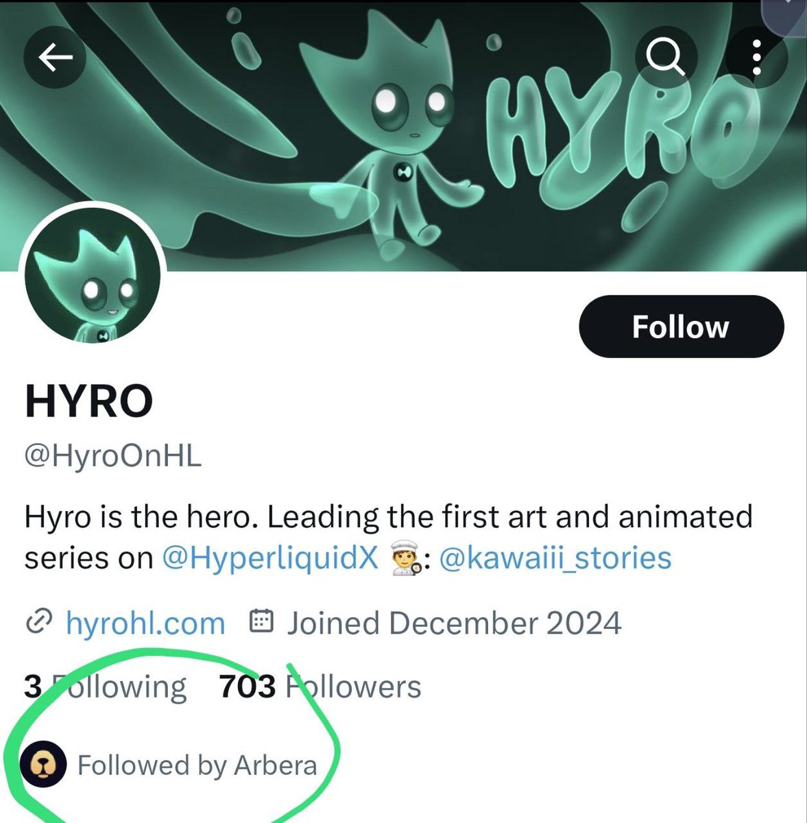 investor033's tweet photo. JUST IN: @HyroOnHL followed by @ArbitrageBera (13k following)

ArbitrageBera is a solid nft and defi project of Berachain. 

What’s cooking..? Time will tell📸 https://t.co/HfxKvfJvX3