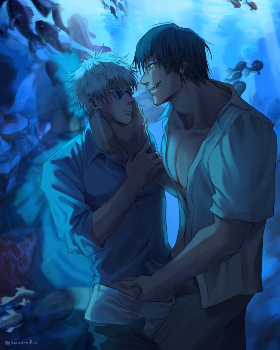 My piece for the gojo bang! I collabed with the wonderful <a href="/Wimsicalpan/">🔞Wimsi🔞 (in shadow ban hell) --》 🦋</a> 

Go read the delicious fic here 😩
archiveofourown.org/works/61442053