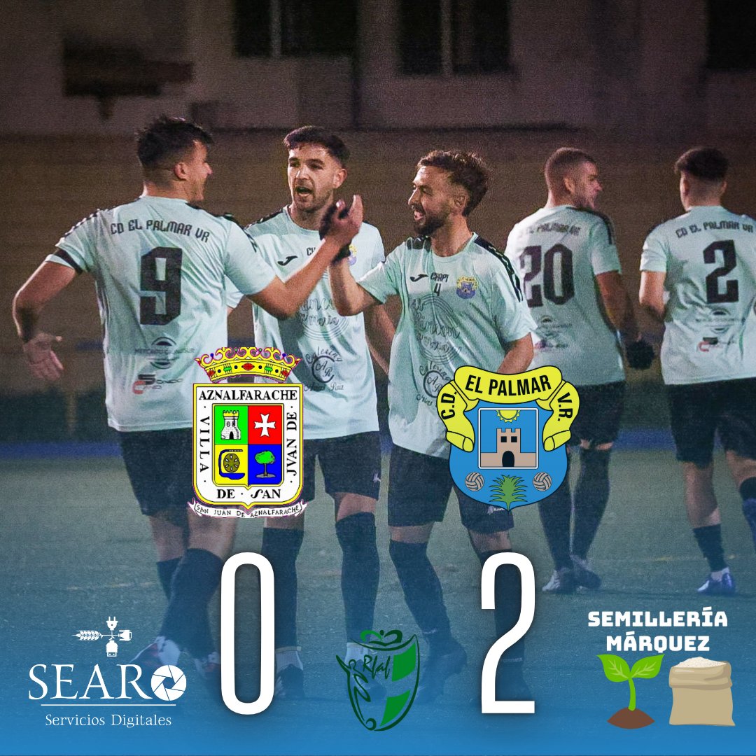 ⏱ 90’ • CMD San Juan • CD El Palmar VR  0️⃣ - 2️⃣

⚽ Goles de <a href="/titiromero27/">✨◀TITI ROMERO ▶✨</a> y <a href="/Luismii_lozano/">Luismi_lozano</a>

🔚 FINAL DEL PARTIDO