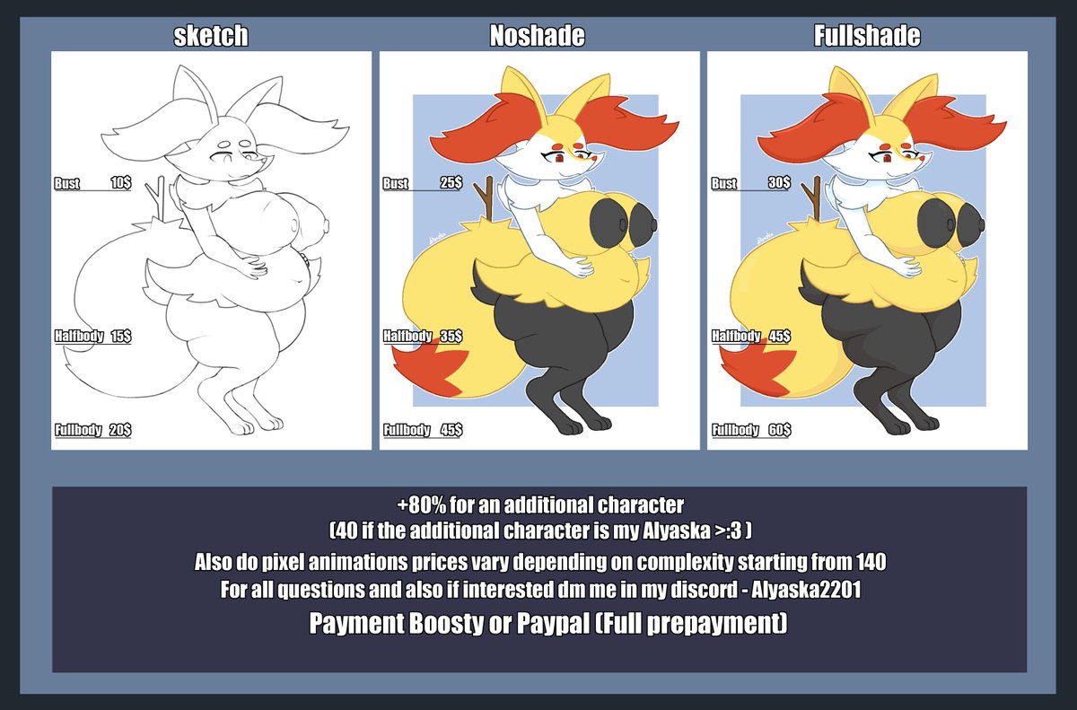 Alyaska (•⩊•) (bellyfication account) (COMMS OPEN) tweet media