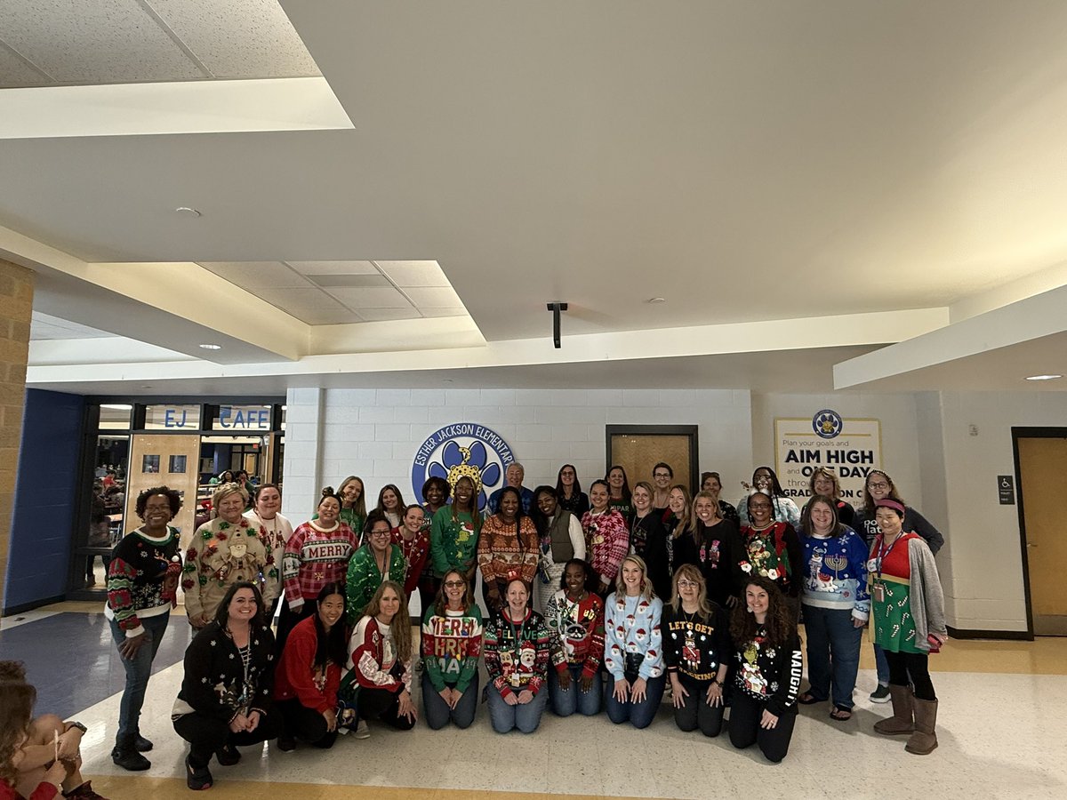 Amanda Stafford (@stafford_ejap) on Twitter photo Spreading holiday cheer, one ugly sweater at a time! 🎄🎉 Proud of our amazing staff for embracing the season with spirit and fun! #UglySweaterDay #HolidayCheer #SchoolStaff <a href="/EJJaguars/">Esther Jackson Elem</a> Spreading holiday cheer, one ugly sweater at a time! 🎄🎉 Proud of our amazing staff for embracing the season with spirit and fun! #UglySweaterDay #HolidayCheer #SchoolStaff <a href="/EJJaguars/">Esther Jackson Elem</a>