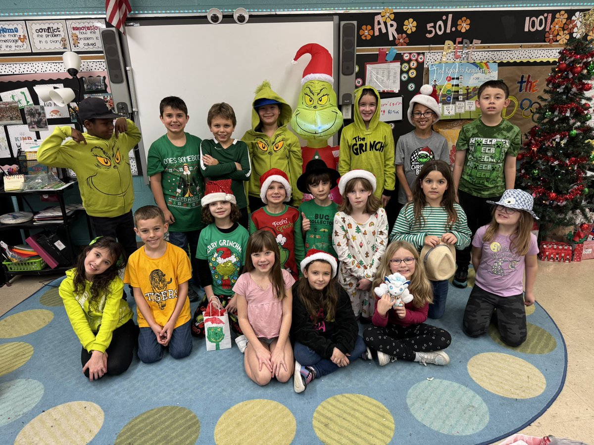 We had a great GRINCH day! I cannot believe we are about to wrap up the first half of the year. I am so proud of these hardworking Tigers!!!