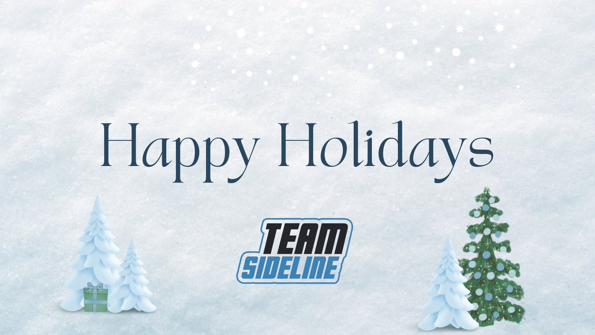 Happy Holidays from TeamSideline!
We’re grateful for the amazing administrators, coaches, and volunteers who make sports special. Wishing you a joyful, healthy, and restful holiday season. Thank you for an incredible year – here’s to 2025!
#HappyHolidays #TeamSideline