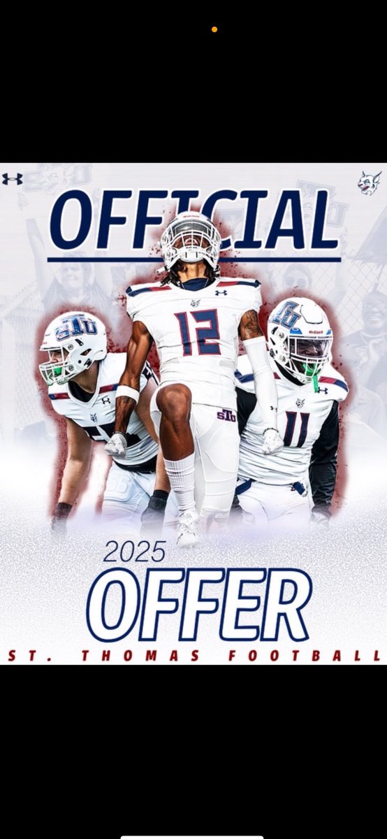 Blessed to say I have received an offer from St.Thomas University. I am grateful for the opportunity <a href="/EaglessimsJames/">james a sims</a> <a href="/coach_esteen/">Coach_Esteen</a> <a href="/coach_manary/">Coach Manary</a> <a href="/CoachcaSTU/">Cachaco</a> <a href="/CoachMurphyQB/">Reilly Murphy</a> <a href="/STU_Football/">STU Football</a>