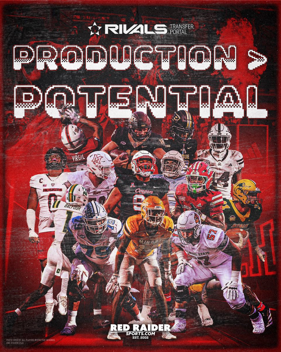 RedRaiderSports's tweet photo. #TexasTech keeps rolling in the transfer portal, the highest rated Big 12 class in @RivalsPortal.🔥🔥 https://t.co/MBXeFAO1ek
