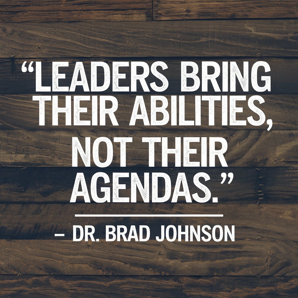 𝐁𝐫𝐚𝐝 𝐉𝐨𝐡𝐧𝐬𝐨𝐧 (@drbradjohnson) on Twitter photo bring your abilities, not your agenda. bring your abilities, not your agenda.