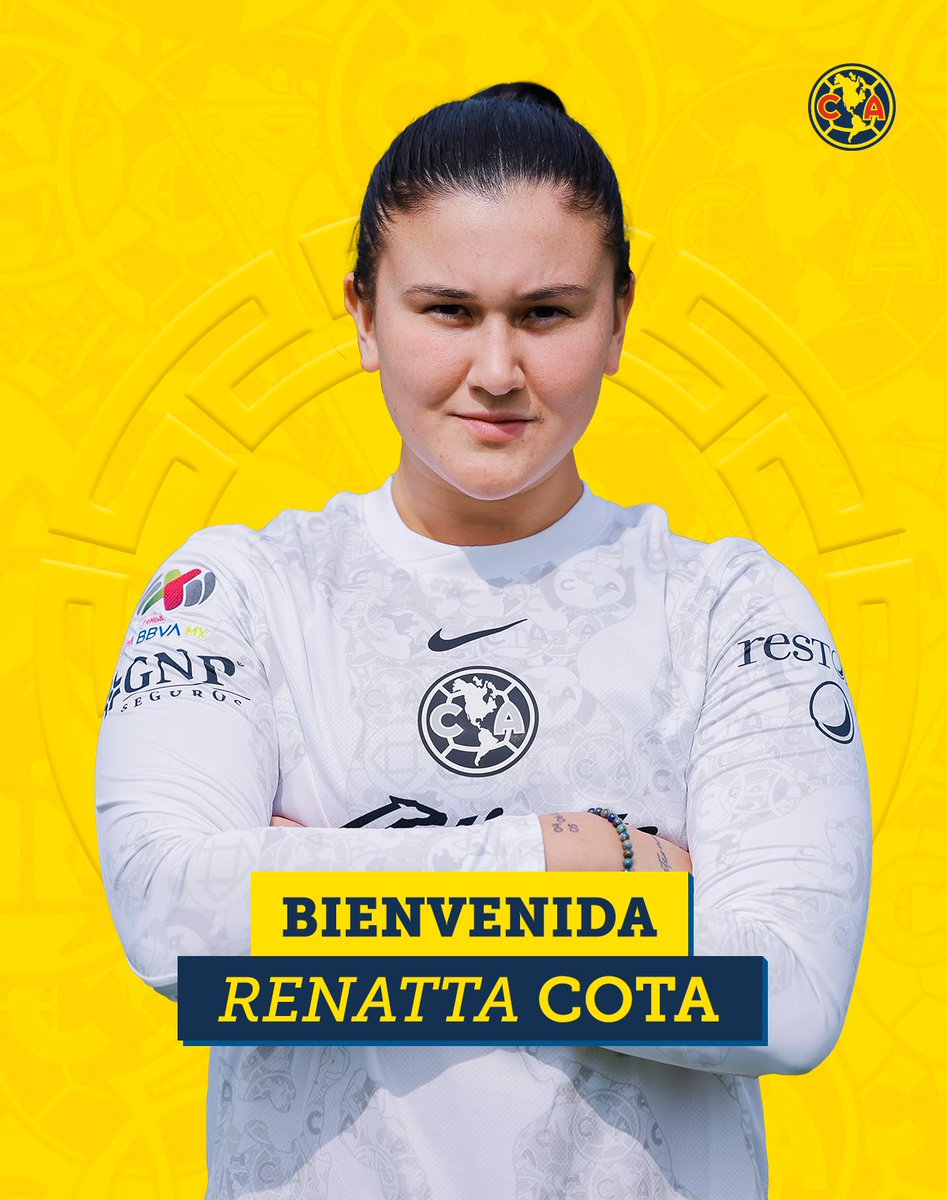 AmericaFemenil's tweet photo. ¡Bienvenida a casa, Renatta Cota! 💙🦅💛
🧤 @renattacota https://t.co/Bd83jTTTb9