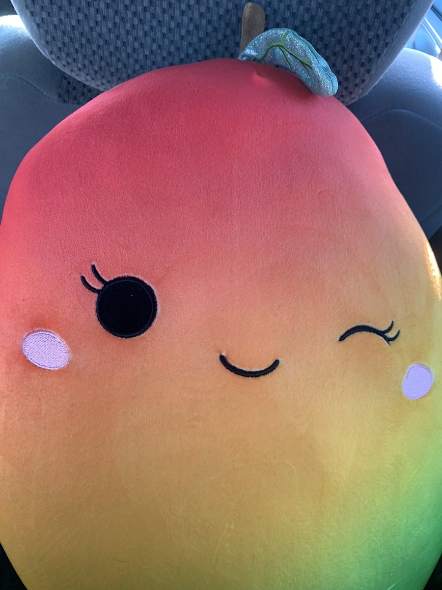 Went Costco and saw this mango plushie! Ima eat it now >:)