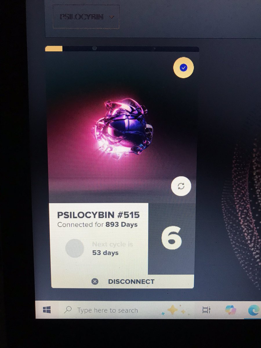 You guys, I just randomly check to see if I had any components in the mycelia v1 and saw I had a psilocybin staked for 893 days! 😳

Can’t believe how much PSY I missed out on smh…

@psychedelic_nft