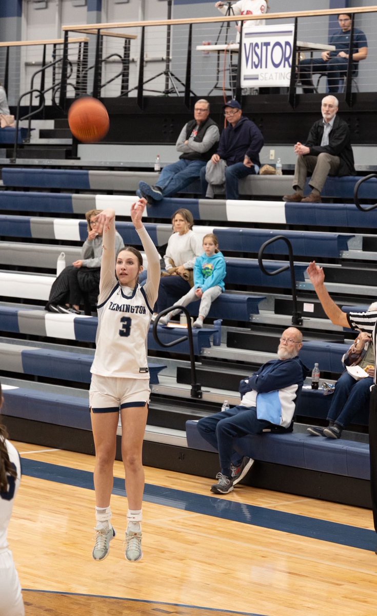 Remington’s junior standout Emily O’Brien had a huge game for the Lady Broncos last night. O’Brien had 20 points, 10 rebounds, 4 steals, and 3 blocks in the 48-33 win over Elyria Christian. Remington moves to 5-0, off to a hot start to the season. #sportsinkansas 
Photo: