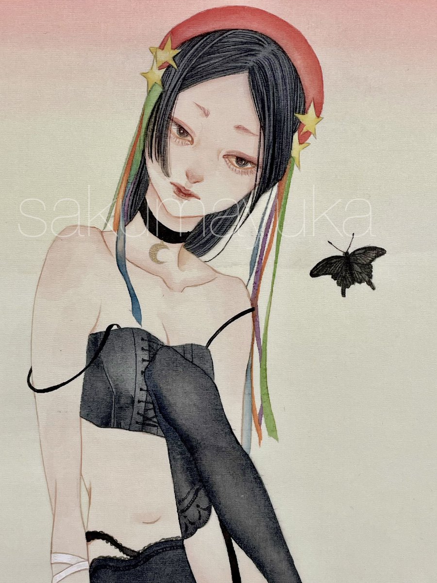 阪急梅田本店での個展２日目です🦋お気軽にお越しください🌈