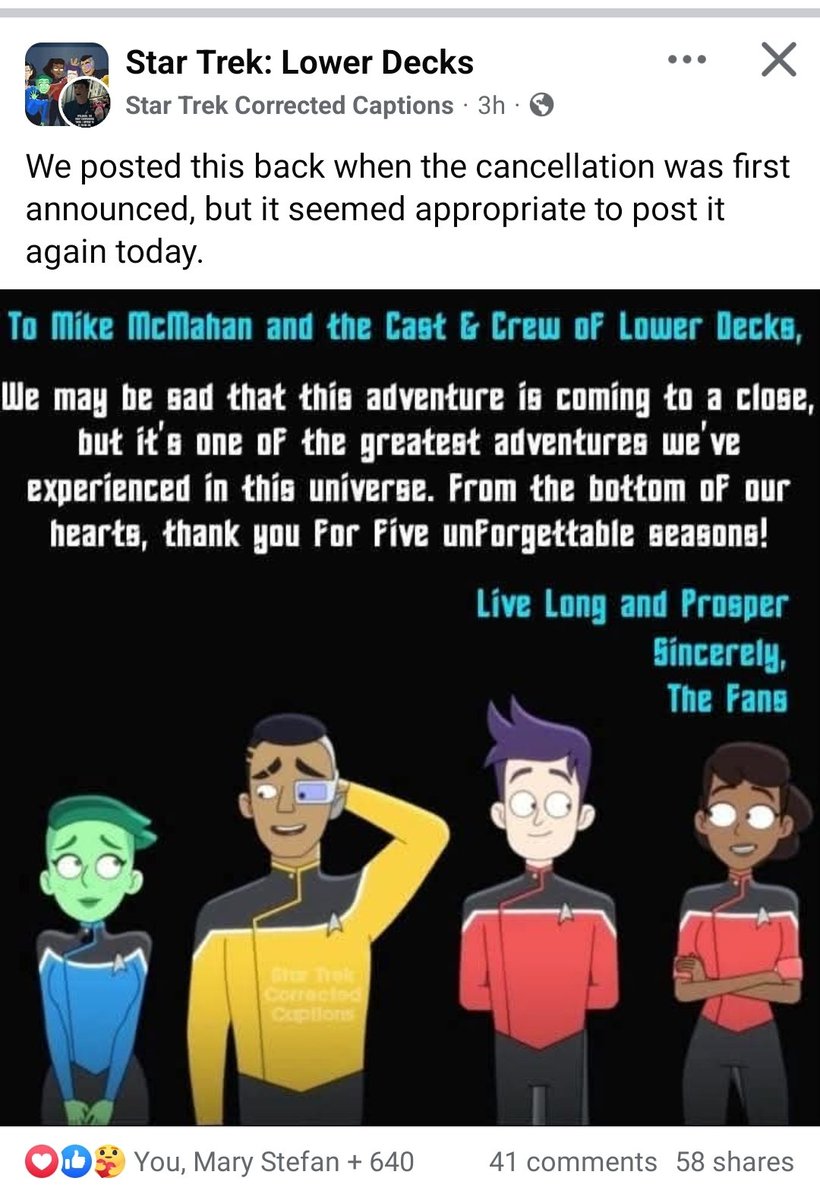 crashtesterX's tweet photo. 😭😭😭😭🖖🖖 #StarTrek #StarTrekLowerDecks https://t.co/WWmeDoyA3U