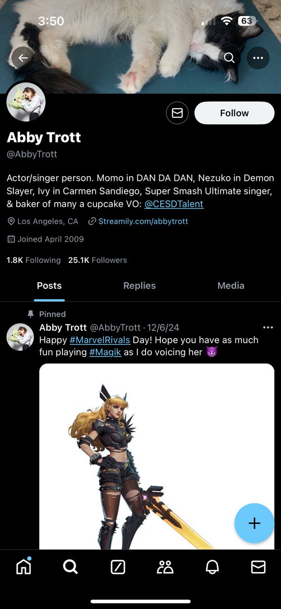 VezzyNoHesi's tweet photo. Just finding out Magik from Marvel Rivals AND Momo Ayase from Dandadan AND Nezuko from Demon Slayer have the same English VA Amazing work @AbbyTrott https://t.co/LtaoxX9fG3