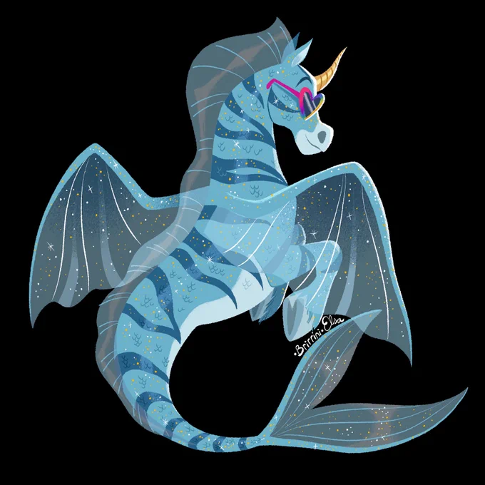 I never thought I would get back into Neopets again but here I am. This is my maraquan uni Brirrini. 