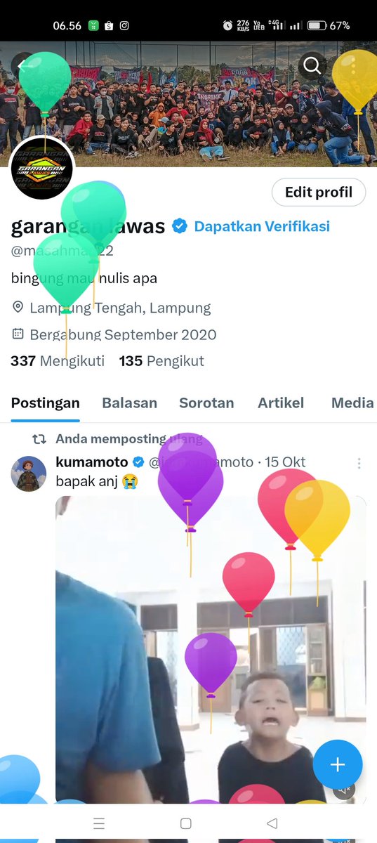 masahmad22's tweet photo. bagi bagi balon gratis https://t.co/i4LpEBqo3y