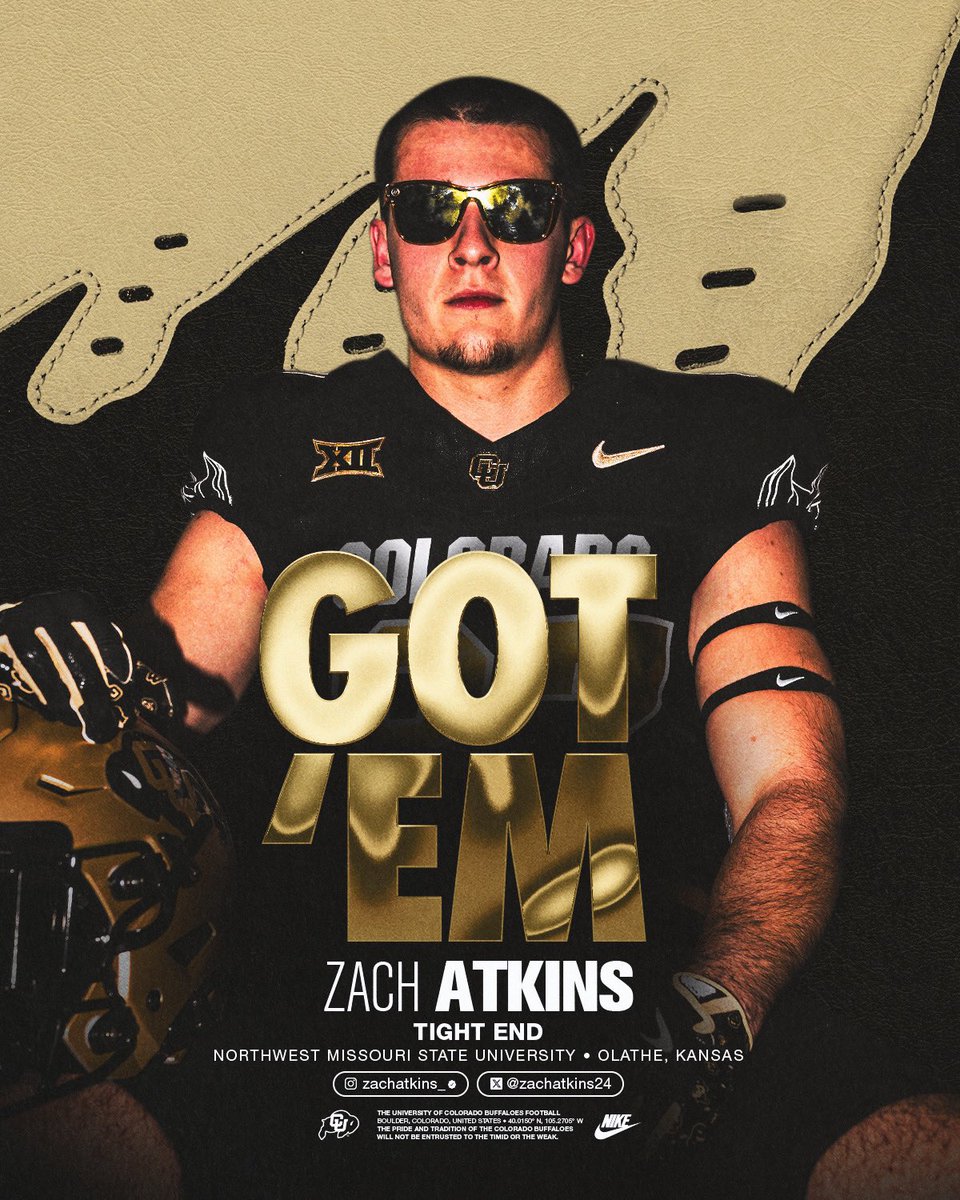 Welcome to the herd. 🦬

@ZachAtkins24 x #GoBuffs