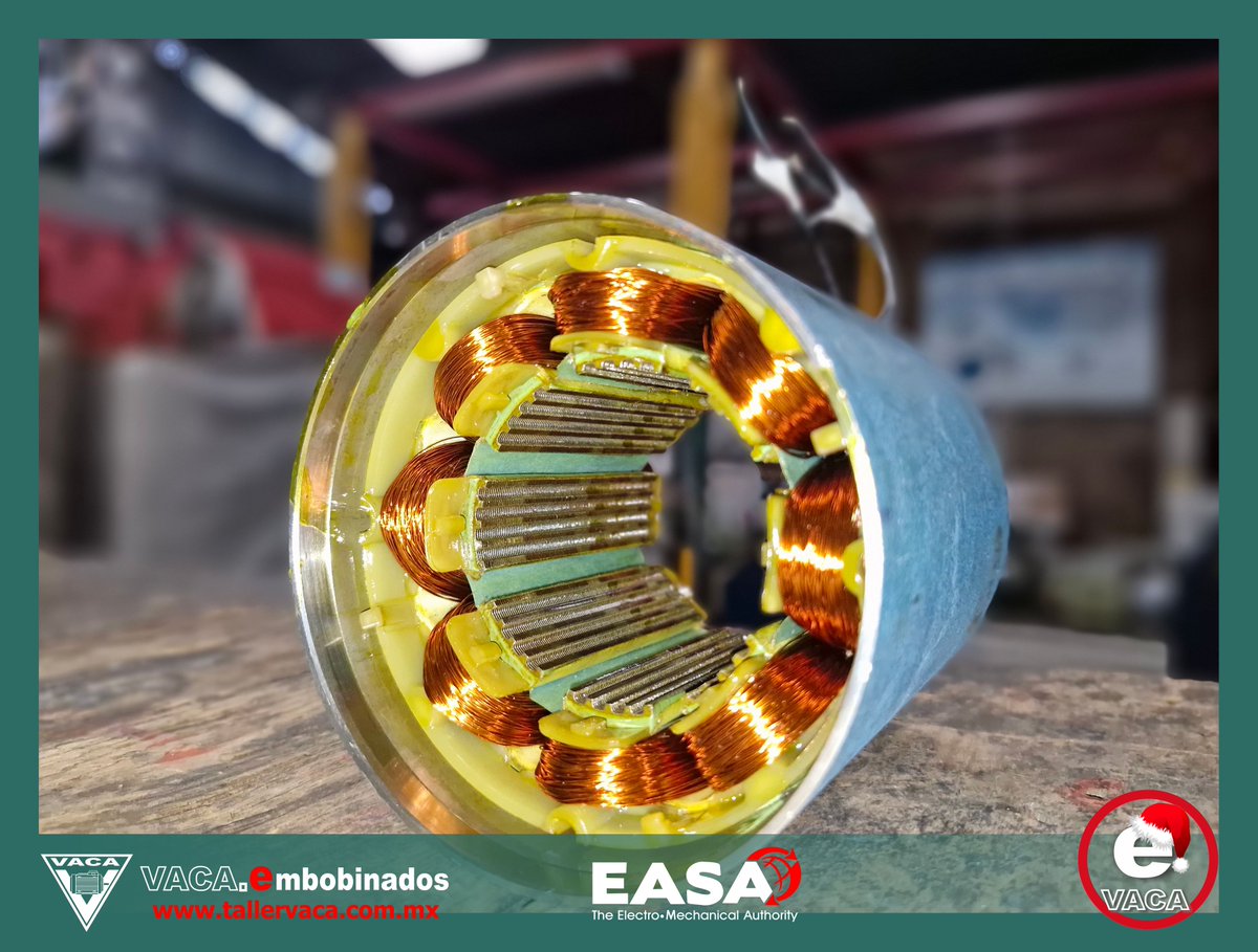 EmbobinadosVaca's tweet photo. bobinado de estator de motor a pasos de Iman Permanente (PM) #embobinadosvaca Reparacion, Mantenimiento &amp; Bobinado #motoreselectricos #manufactura #industriamexicana #vacaembobinados #procesosindustriales https://t.co/pLzQoNwUBS