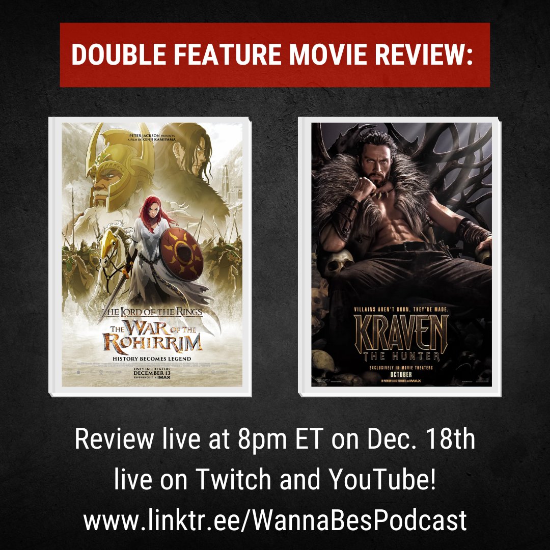 SturdivaAnthony's tweet photo. I AM DEADASS GONNA CRASH OUT TONIGHT🤬🤬🤬

Catch Morgan And Luke's thoughts on the new LOTR movie while me and Luke cover THIS BULLSHIT ASS MOVIE🤬🤬🤬🤬
8 Pm Est @PodcastWanna https://t.co/HPCZsfGWpf