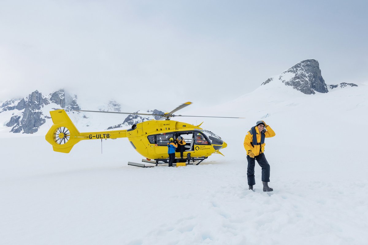 QuarkExpedition's tweet photo. Our NEW Antarctica by Helicopter voyage offers an unparalleled view of the 7th continent, combining the thrill of polar exploration with the magic of flight!
Learn more about this incredible expedition → https://t.co/yeau2EjZ8l
#Antarctica #adventuretweets #QuarkExpeditions https://t.co/Jj7kAsqQM2