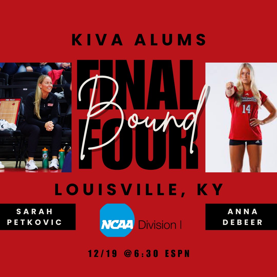 KIVA (@kivavb) on Twitter photo 🏐 Final Four at home! KIVA alums shine at KFC Yum Center!!!
Thursday 12/19 <a href="/6/">Adrián Lamo</a>:30 est 📺 ESPN
Go Cards! 🔴⚫
#HomeCourtHype #FinalFour #KivaStrong 🏐 Final Four at home! KIVA alums shine at KFC Yum Center!!!
Thursday 12/19 <a href="/6/">Adrián Lamo</a>:30 est 📺 ESPN
Go Cards! 🔴⚫
#HomeCourtHype #FinalFour #KivaStrong