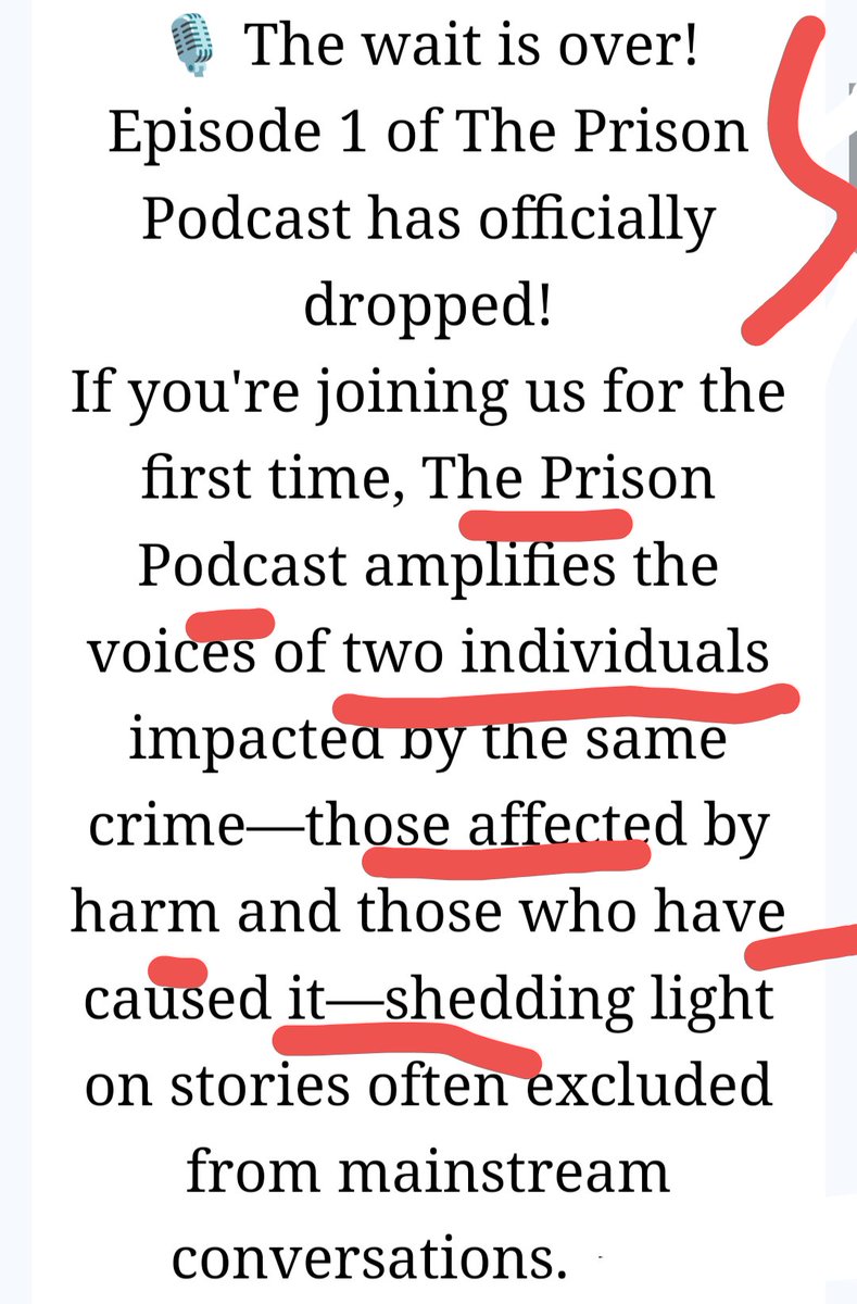 Humans of San Quentin. 
Just listened to the premier episode. 
Melissa Thank You 🙏