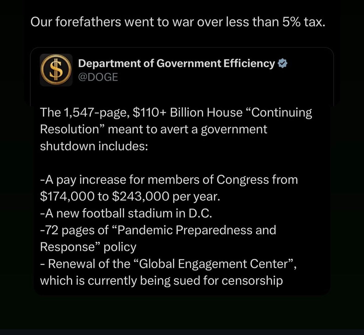 #ShutItDown #ShutDownGovernment #shutdownthegovernment 
For those in the back.
SHUT IT DOWN