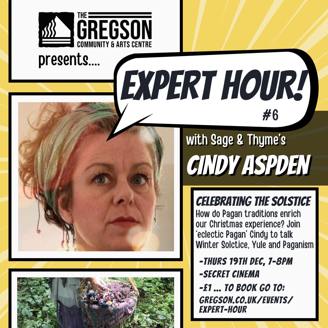 The local shop on Ullswater Road 'Sage &amp; Thyme' is run by Cindy and this week she's the local expert of 'Expert Hour.'  

Over 60 minutes, she'll be telling us more about the winter solstice, yule and paganism.  Just £1 -event at the Gregson Centre  trybooking.com/uk/EFVY