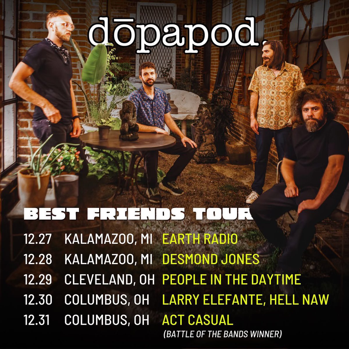 One more hurrah with our friends <a href="/Dopapod/">Dopapod</a> . Get your tickets ASAP
