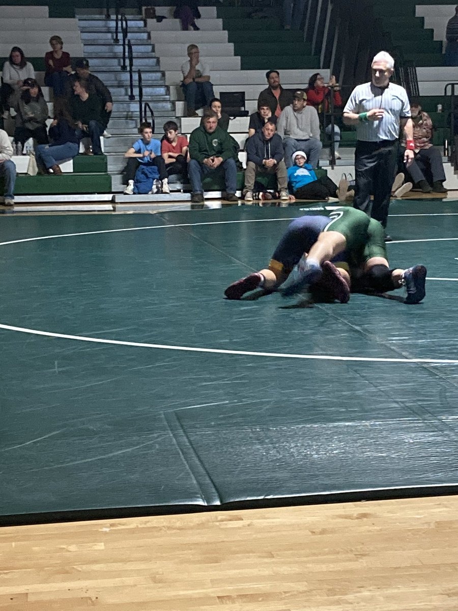 Grizzlies_GHS's tweet image. Guilford wrestling with a 68-12 win over East Haven.