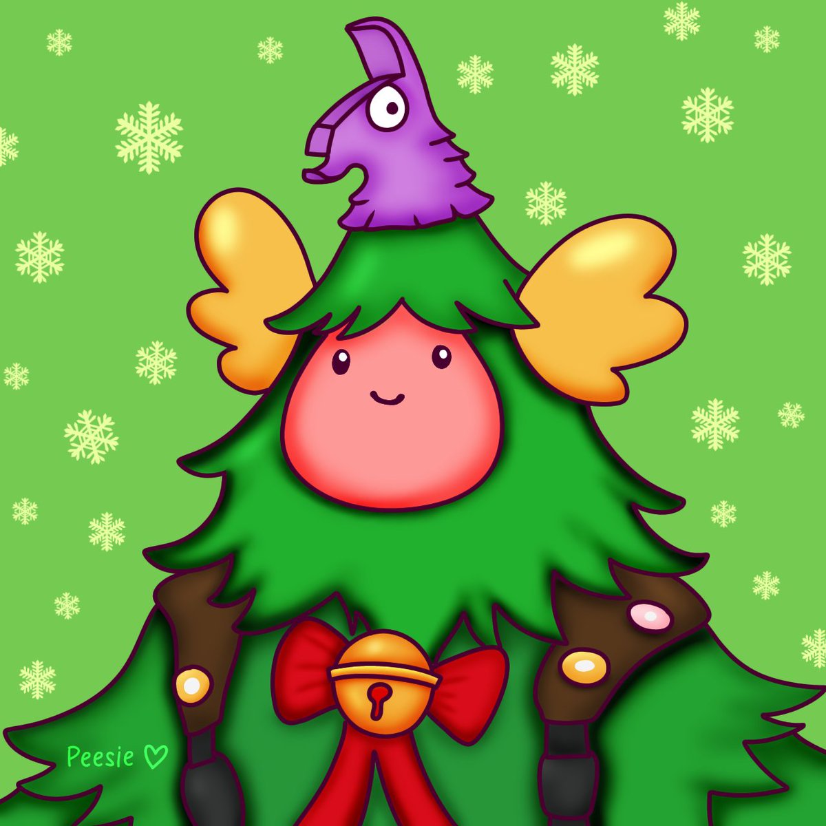PeesieB's tweet photo. Merry Guffmas!! 🥳🎄
Here's a little drawing of the best winterfest skin EVER! 😁
#Guff #GuffmasTree #ChristmasTreeGuff https://t.co/t84MJAVANE