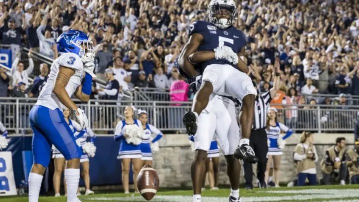 qbsnightmare's tweet photo. BLESSED TO RECEIVE AN OFFER FROM THE UNIVERSITY OF PENN STATE!! @PennStateFball @DBarnes_18 @PennStateFball @FCRecruits #AGTG #GOLIONS https://t.co/TFkzktVq74