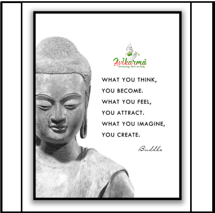 DigitalAvikarma's tweet photo. What you think you become. What you feel you attract, What you imagine you create. #avikarma #yoga #medicine #AyurvedaForLife https://t.co/grvDvVeG7f