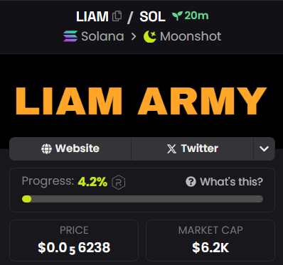 liamarmycoin's tweet photo. LETS PUSH TO 100K MARKET CAP!
LIAM ARMY!!!!
#liamarmy #cryptocurrency #mooooon https://t.co/0UGiBrdh8n