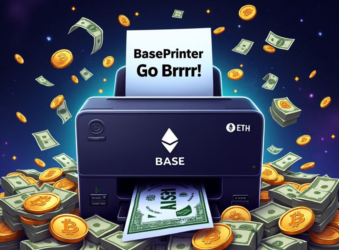 JimmyJames760's tweet photo. Paper handed bitches! They should just buy a bag of @BasePrinter and get $usdc reflections throughout the day. More time for them to change tampons… Once you turn the printer on it won’t stop feeding USDC into your wallet 🖨️💵🤑
💸 Over 300,000 USDC distributed to holders!
🌟 Listed on CoinGecko & CMC!
🤝 Partnerships announced with Bolide App
and FitClubOnBase (More to come)
🔄 jessepollak is HOLDING BasePrinter and reinvesting reflections 
🎮 Backed by a Based Dev and the Anti Rug Zone team
🔥34% of the supply burned🔥
📈 Earn USDC Reflections for Holding! No staking or BS involved. Shows up in your wallet throughout the day 🤑

TG: https://t.co/614EyWr1Vp
CA: 0xbC1852F8940991d91BD2b09A5aBb5E7B8092a16C