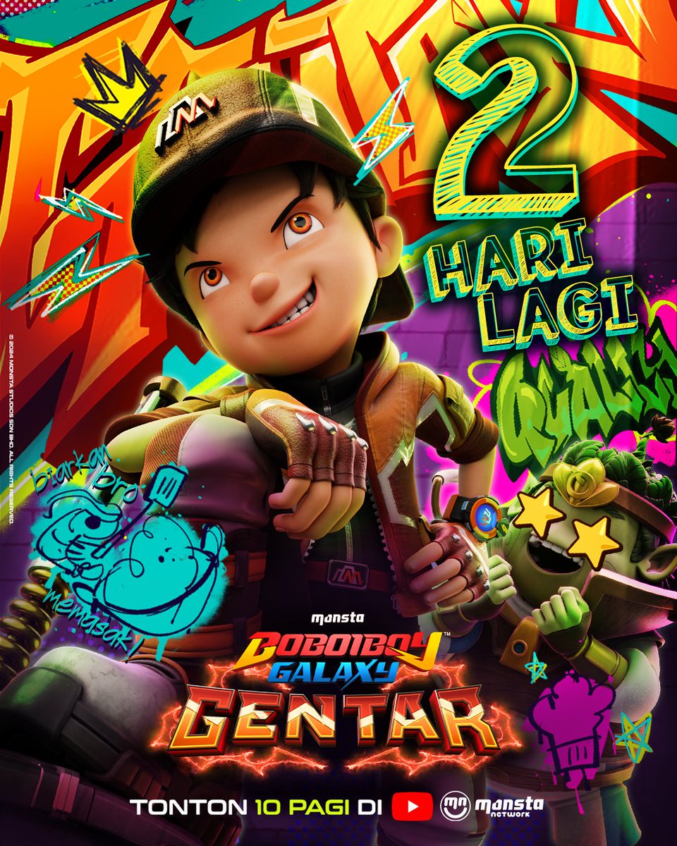 BoBoiBoy's tweet photo. 📢 LAGI 2 HARI, BRO BAKAL MEMASAK!🔥 
#BoBoiBoyGentar #Qually https://t.co/bLWYfK1pA9