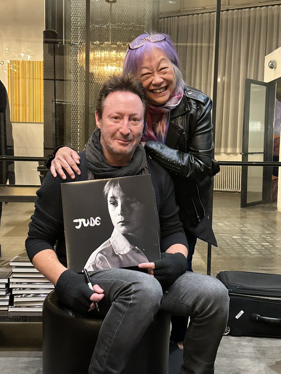 May Pang (@maypang) on Twitter photo Had a lovely time catching up w/<a href="/JulianLennon/">Julian Lennon</a> 4 his talk about his new fine arts book “Life’s Fragile Moments.” A must 4 the collection. Proud of my “Jude” cover photo too. Had a lovely time catching up w/<a href="/JulianLennon/">Julian Lennon</a> 4 his talk about his new fine arts book “Life’s Fragile Moments.” A must 4 the collection. Proud of my “Jude” cover photo too.