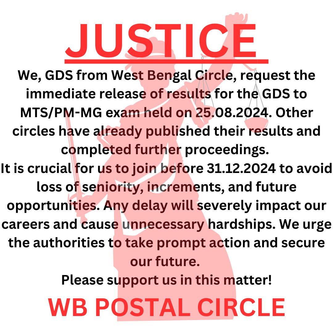ASIFASUASIF's tweet photo. @narendramodi 120 DAYS &amp; COUNTING!
Still waiting for the results of GDS to MTS/PM-MG (CE/LDCE) held on 25th August.
********************
@IndiaPostOffice @JM_Scindia @PemmasaniOnX @narendramodi @mygovindia @PMOIndia @wbpostalcircle @cpmgwb

#Justice_for_WBGDS https://t.co/3Tu35qGFNt