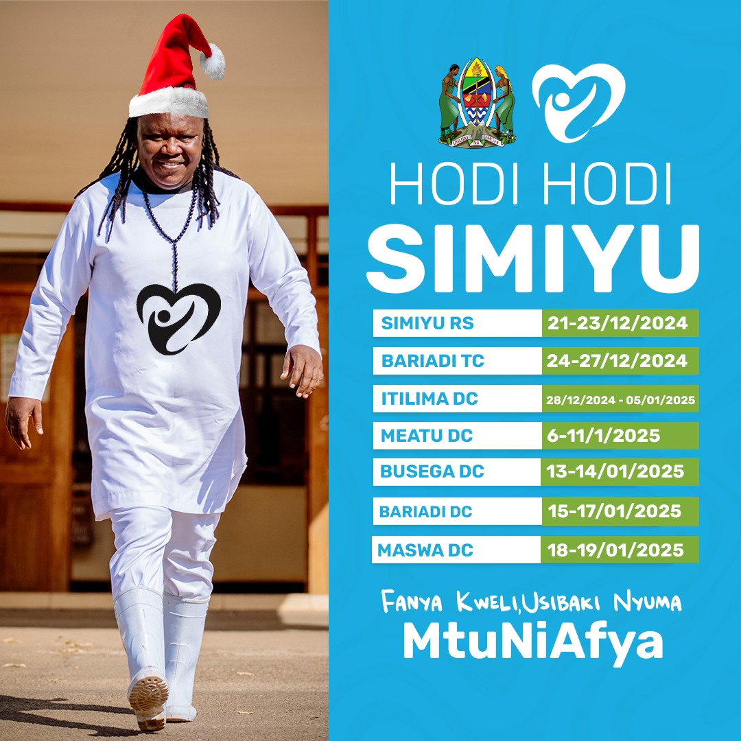 SIMIYU UMEELEWEKA!

Ni muda sasa wana Simiyu na Viunga vyake ku #FanyaKweli, Tumewaelewa na kuanzia tarehe 21/12/2024  wana Simiyu watakua wana Fanya Kweli 

Hii sio ya Kubaki Nyuma 

#Umeeleweka #FanyaKweli #UsibakiNyuma #MtuNiAfya