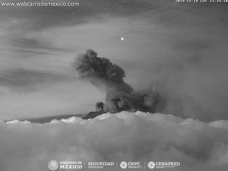 PreMxOficial's tweet image. #AVISO ⚠️ | #Exhalación MODERADA 🟡 del volcán #Popocatépetl registrada a las 23:33 h.  🌋💨

⚠️ Caída de ceniza (NOR-NOROESTE): #EDOMÉX, #CDMX, #Hidalgo y #Queretaro.

🚦 AMARILLO FASE 2. 🟡