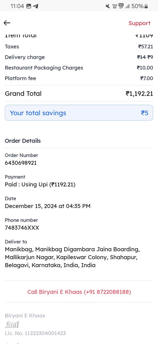 Adityaab31's tweet photo. @zomato @zomatocare 
Wors , Worst....  Coustomer support 
Zomato 
I have ordered Biryani and l cancelled within 2-3 Mins And they Saying It's not refundable.Minimum Cancel Time is only 1 Min And theyDon'tAnswering My Questions.Even Very rood And They Disconnect My Msg every time https://t.co/yEy4MqQdcC