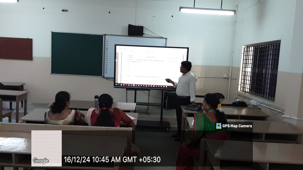 EceRmkec's tweet photo. Department of ECE organized a FDP on "Design Verification and Debugging", with an eminent resource person,"Dr.M.Senthil Sivakumar, Assistant Professor, IIIT, Tiruchirappalli, wherein valuable insights were shared to the faculty members on 16th December 2024. https://t.co/b2j2v5oucL
