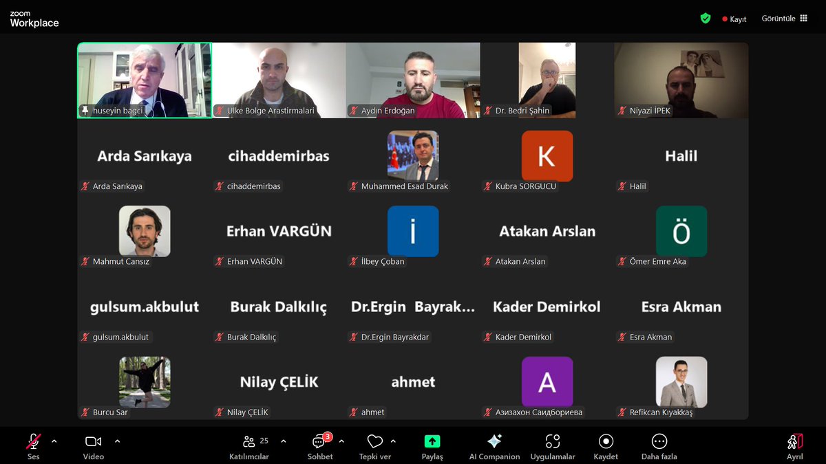 Ülke Bölge Konuşmaları kapsamında Sayın Hüseyin BAĞCI ( <a href="/profbagci/">Prof. Dr. Hüseyin Bağcı</a> ) ile Türk Dış Politikası üzerine konuştuk. ÜBAT ekibi olarak kendilerine teşriflerinden ötürü teşekkür ediyoruz.